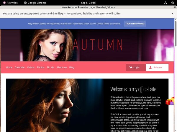 Autumn.demo.modelcentro.com Free Memberships
