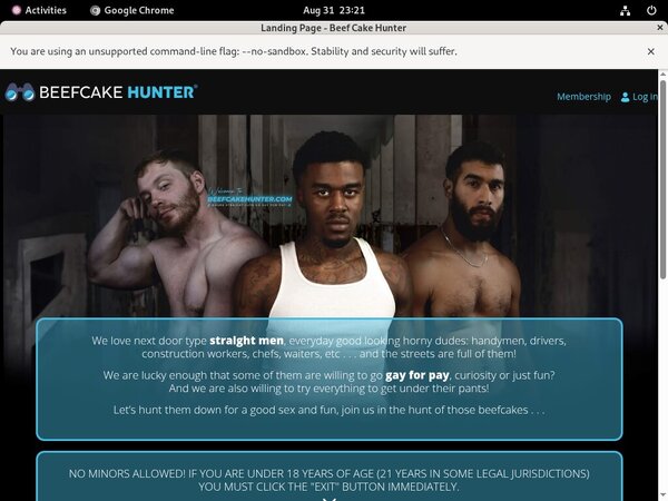 Beefcakehunter.com Password Info
