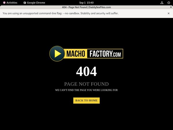 Discount Macho Factory Tour