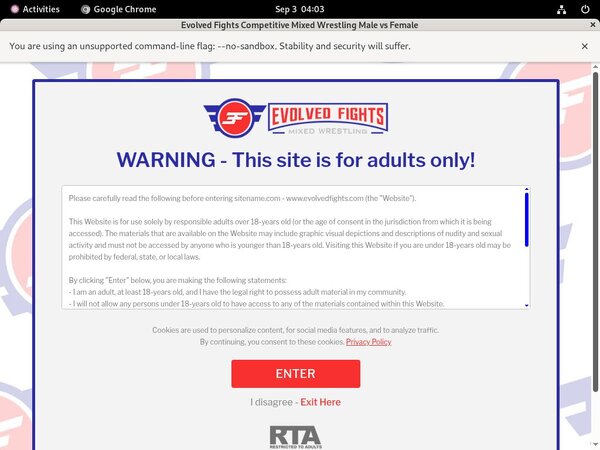 Evolved Fights Trial Discount Offer