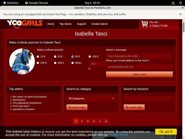 IsabellaTasci With IBAN / BIC Code