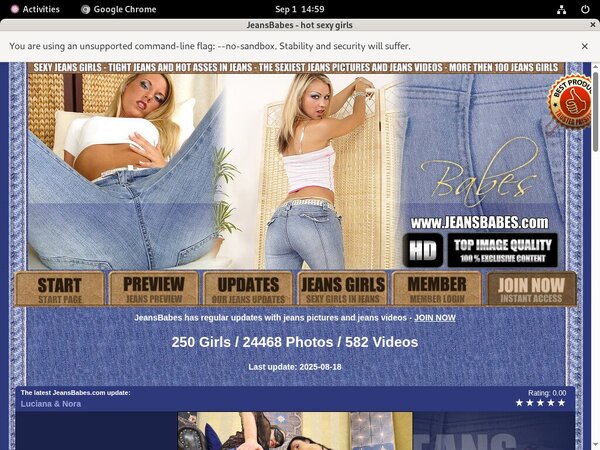 Jeans Babes Webbilling