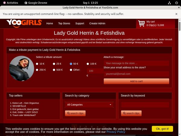Lady Gold Fetishdiva Subscription Deal Lady Gold Fetishdiva Subscription Deal