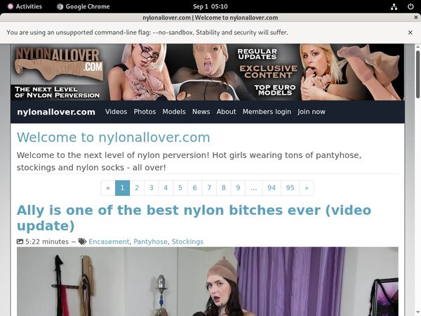 Nylonallover Valid Password