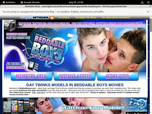 Premium Beddableboys.com