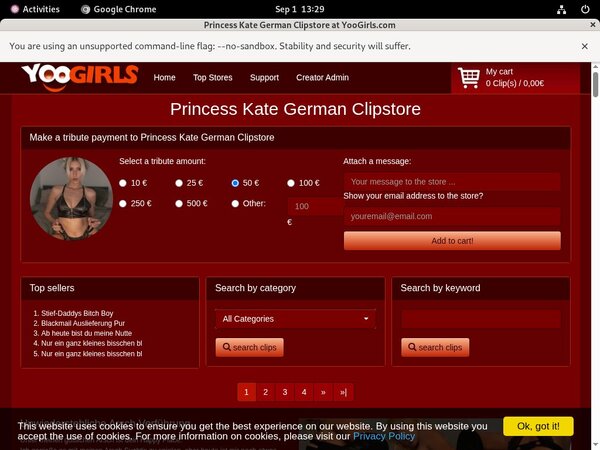 Princess Kate German $1 Trial
