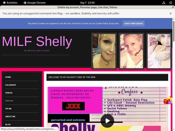 Sexymilfshelly.modelcentro.com With Paypal Acc