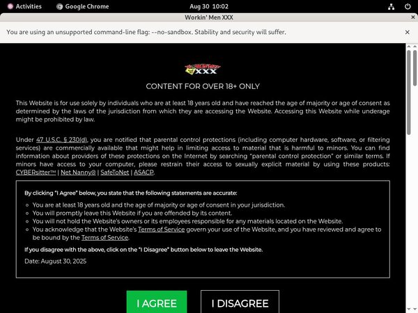 Workin Men XXX Pass Free