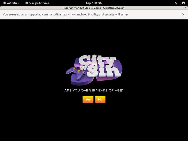 Cityofsin3d.com User Name