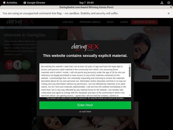 Free Daring Sex Subscription