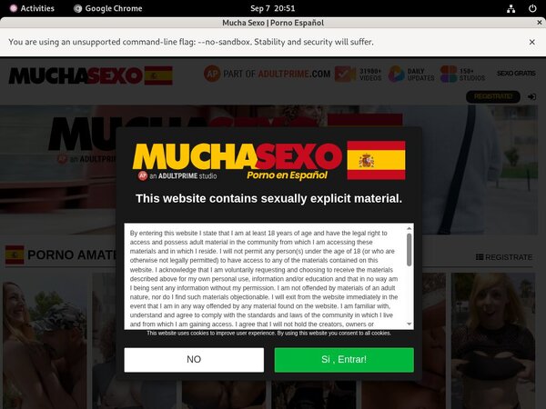 Mucho Sexo Network Login